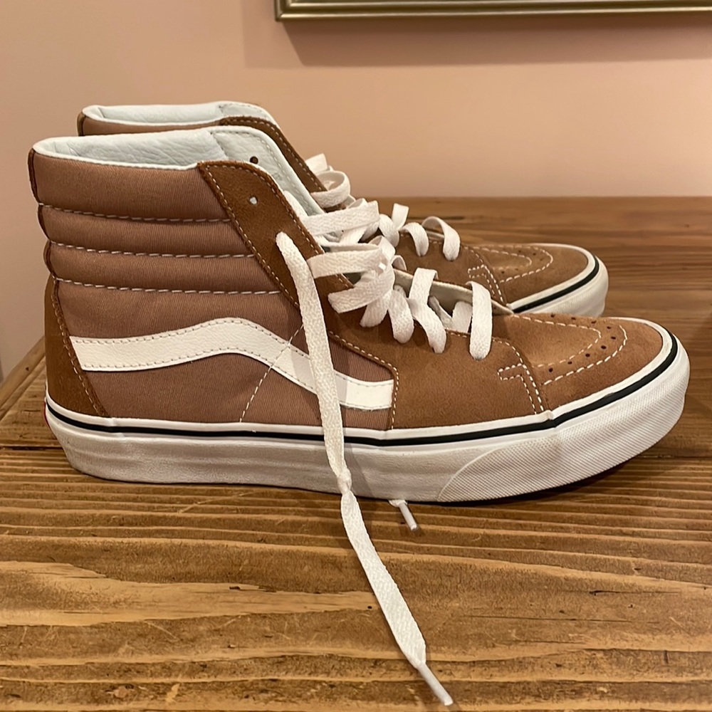 Vans Sk8-Hi (High Rise) Chestnut Brown/Tan
